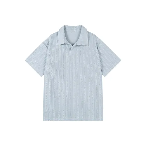 GROW DATE Polo Shirt Unisex Blue