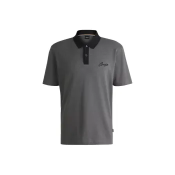 HUGO BOSS Polo Shirt Men's Gray