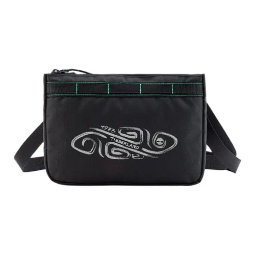 Timberland Polyester Shoulder Bag, Crossbody Bag Unisex Black