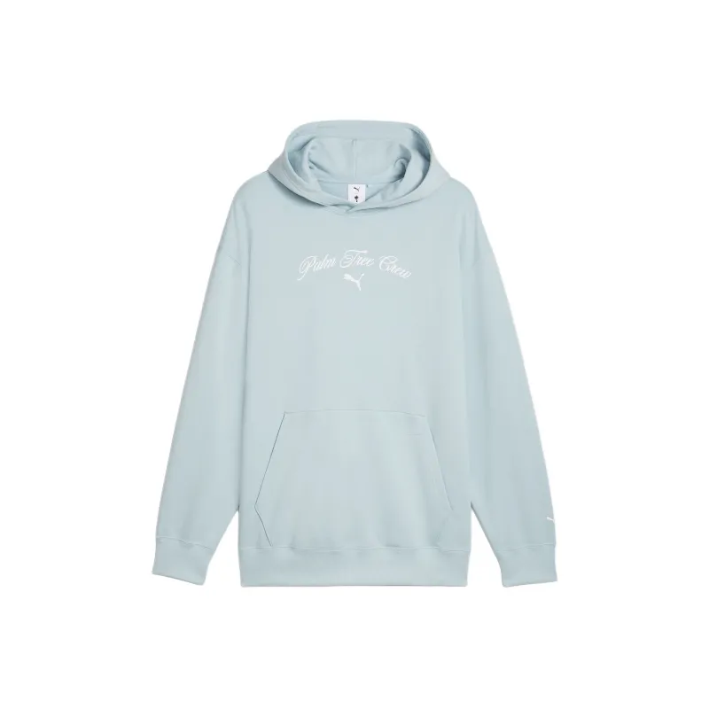 PUMA PUMA X PALM TREE CREWgraphic Hoodie Sweatshirt Men's Turquoise-0