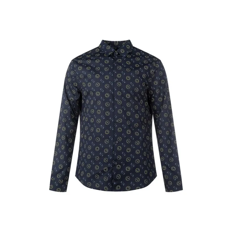 ARMANI EXCHANGE Shirt Men's Marine Blue-0