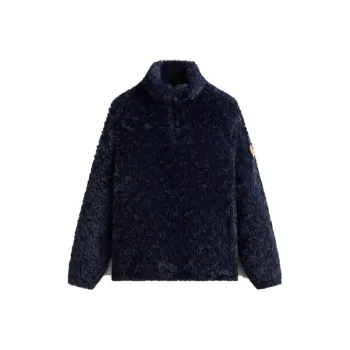 KITH Claremont Shaggy Sherpa Quarter Zip