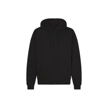 SKIMS TERRY MENS RELAXED ZIP UP HOODIE Sweatshirt Men's WASHED OBSIDIAN