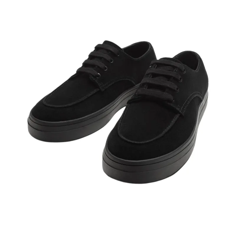 ZARA Slip Resistant Low Top Skateboard Shoes Men's Black-2