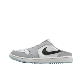 Jordan Air Jordan 1 Anti Slip Wear Resistant Low Top Golf Shoes Men's Gray Black