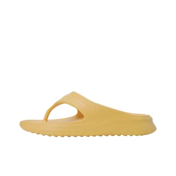 DESCENTE D Wave Abrasion Resistant Slip Resistant Flip Flops Unisex Yellow