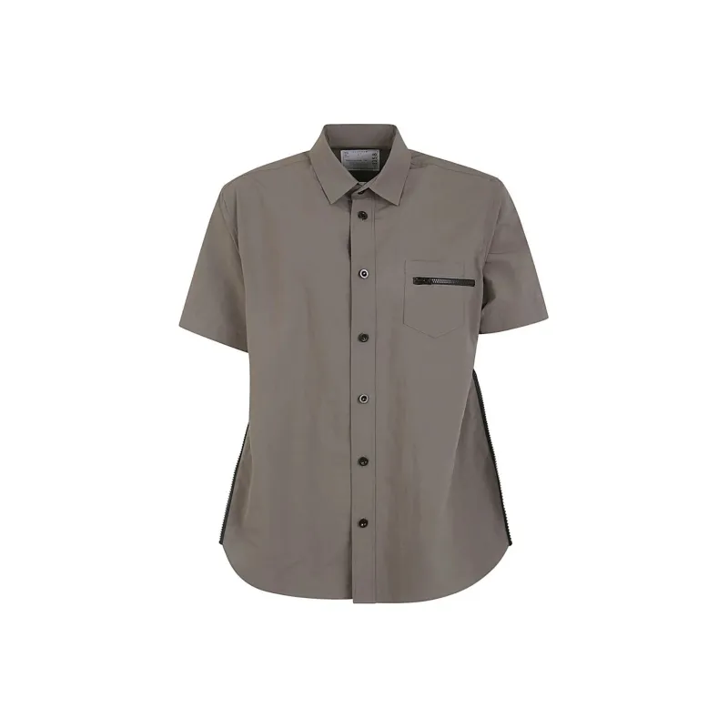 Sacai Matte Taffeta Shirt-0