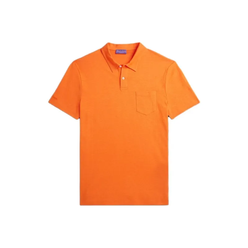 Ralph Lauren Purple Label FW24 Polo Shirt Men's Pumpkin-0