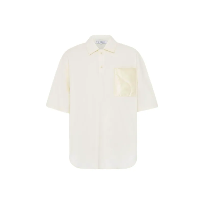 JW Anderson Quilted Pocket Short Sleeved Polo Shirt-0