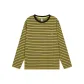 Withered Green Navy Blue Stripes