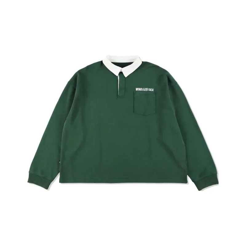 WIND AND SEA BIG RUGGER SWEAT Sweatshirt Unisex Green-0