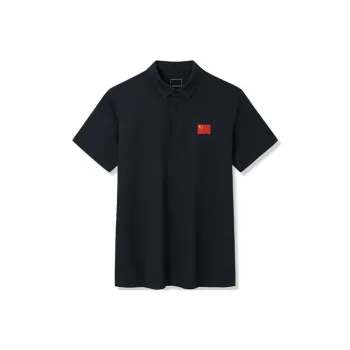 Anta Champion Series Polo Shirt Men's Night Sea Black