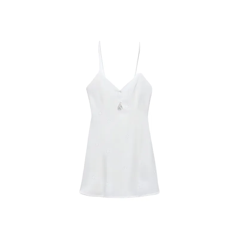 ZARA Slip Dresses Women's White-1