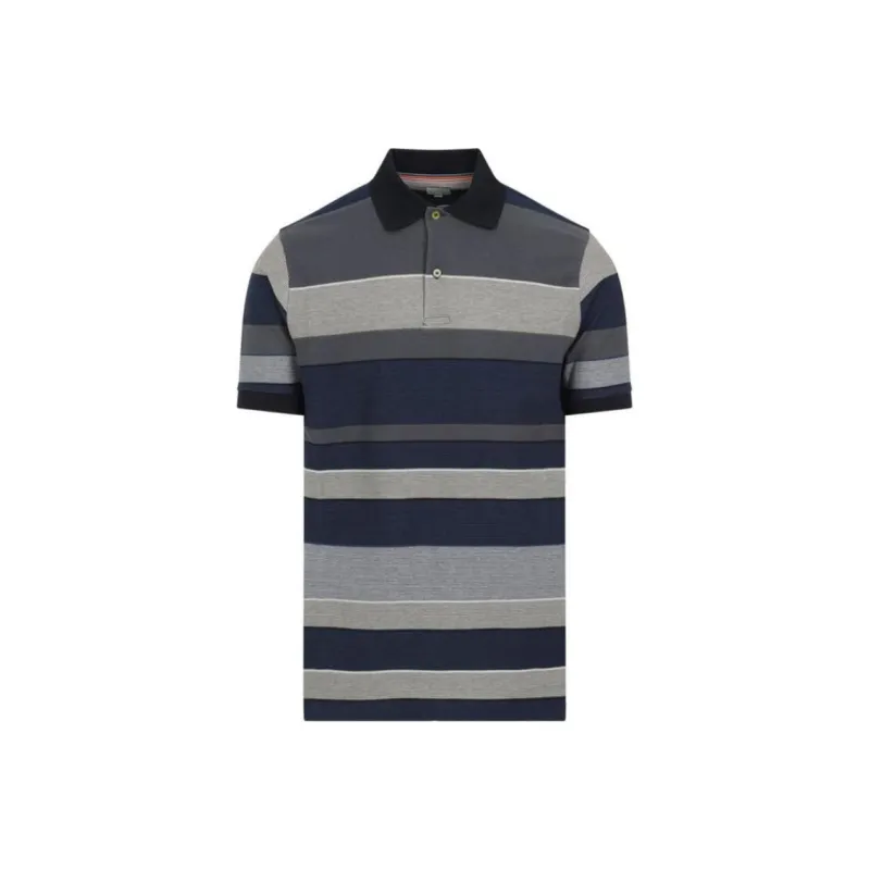 Paul Smith Striped Short Sleeved Polo Shirt-0