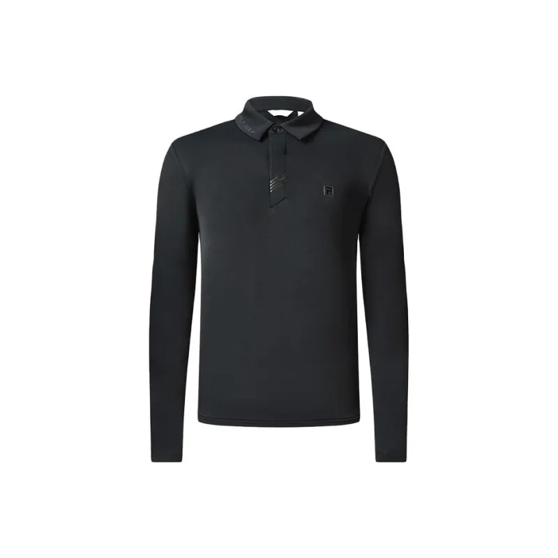 FILA Golf Series Polo Shirts Men Pitch Black-0
