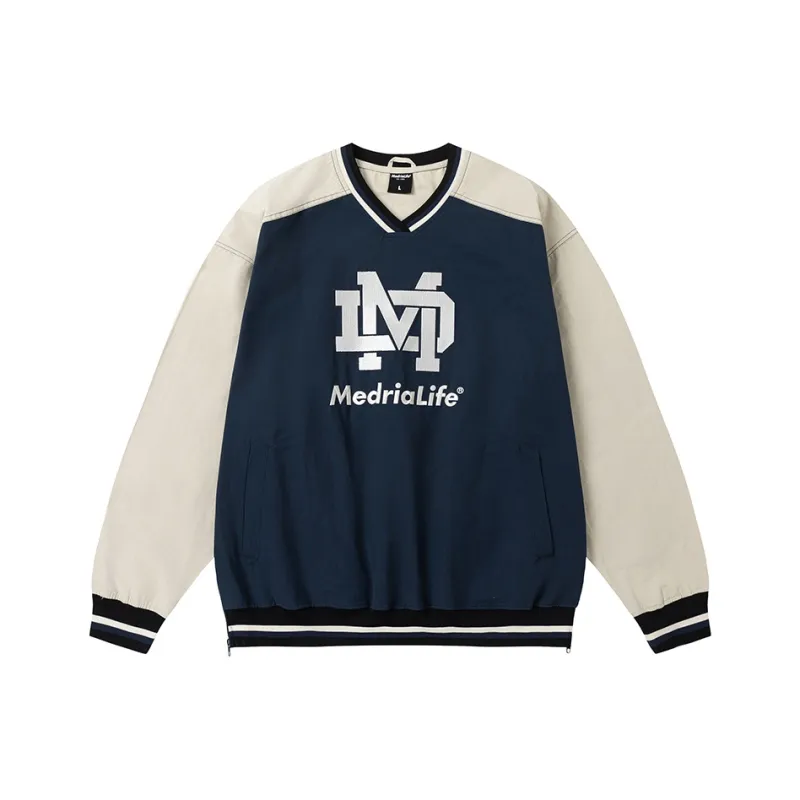 MEDRIA Sweatshirt Unisex Blue Apricot-0