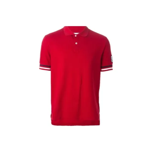 Moncler Polo Shirts Men Red