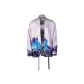 Print Cardigan Pink Blue