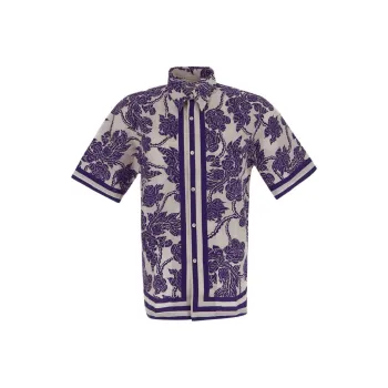 DRIES VAN NOTEN Shirts Men White Purple