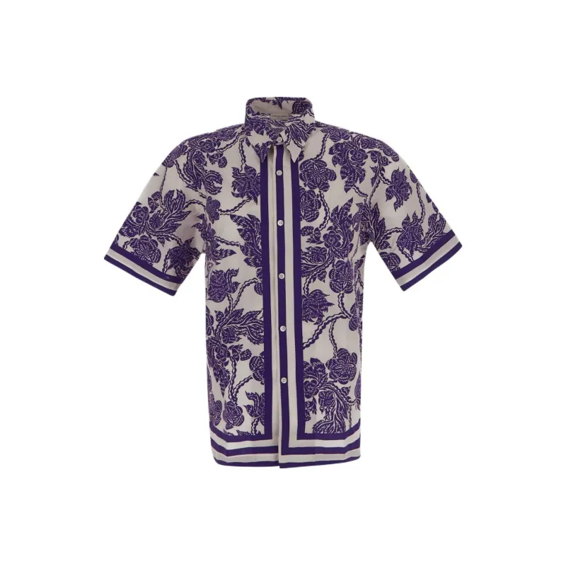 DRIES VAN NOTEN Shirts Men White Purple-0