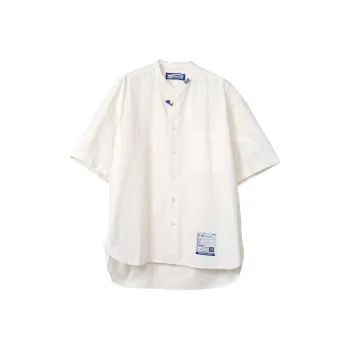 Maison Mihara Yasuhiro Typewriter Cloth Half-Sleeve Shirt Shirt Men's White