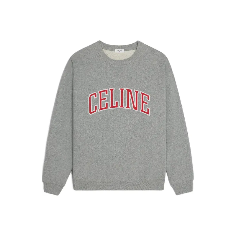 CELINE Loose Sweatshirt In Cotton Fleece-0