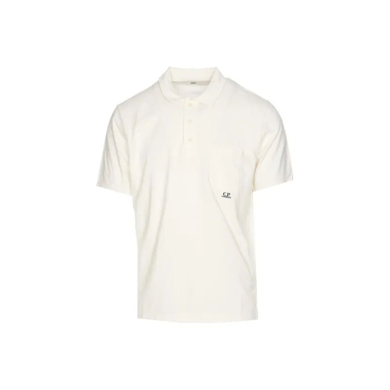 C.P.Company Polo Shirts Men White-0