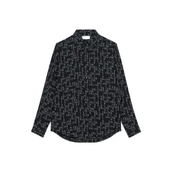 CELINE New Men'S Collection   Boy Doll Shirt Men's Black