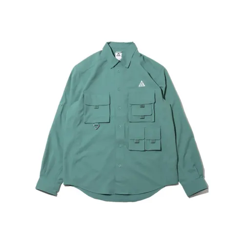 Nike Dry Fit UV'Devestation Trail' Shirt Men's Vintage Green