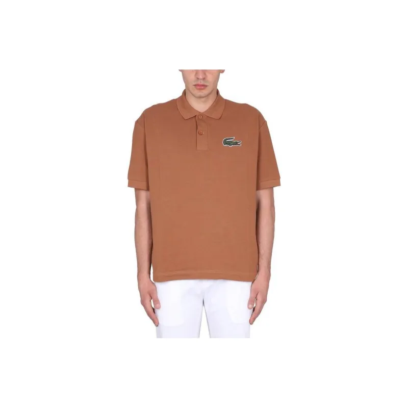LACOSTE Polo Shirts Unisex Brown-1