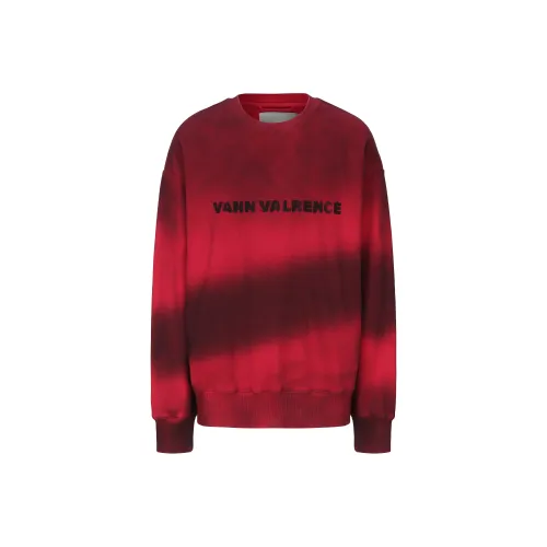 VANN VALRENCÉ Sweatshirt Unisex Smudge Red