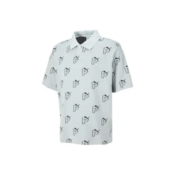 PUMA Polo Shirts Unisex Platinum Gray