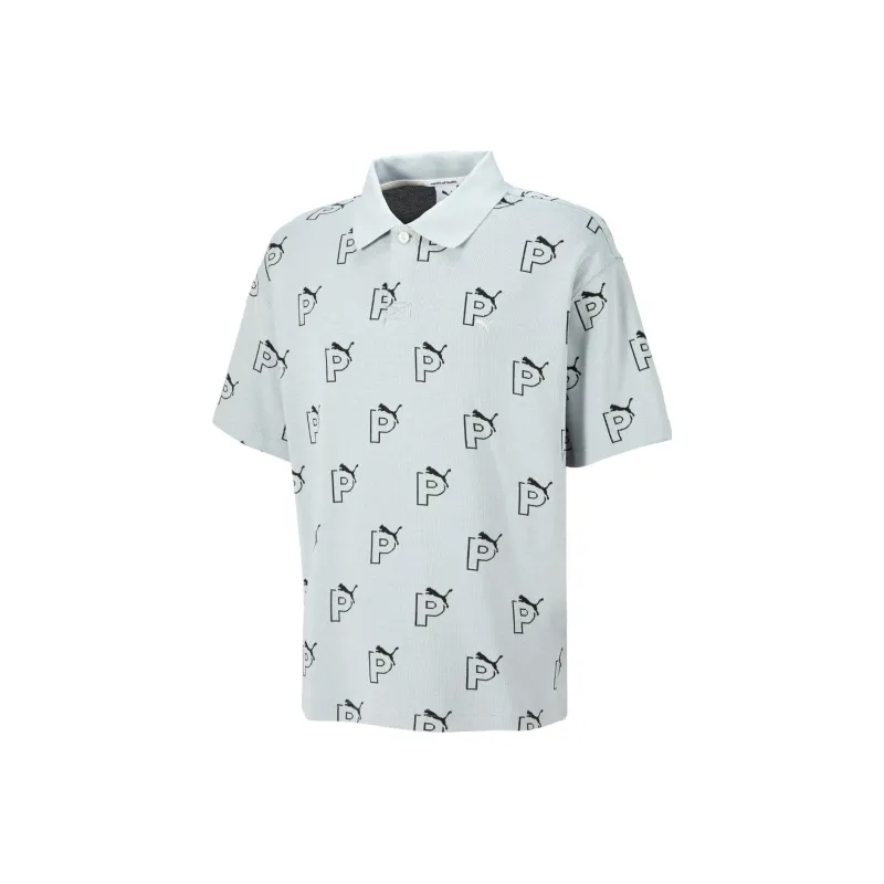 PUMA Polo Shirts Unisex Platinum Gray-0