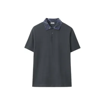 Burberry Check Collar Polo Shirt