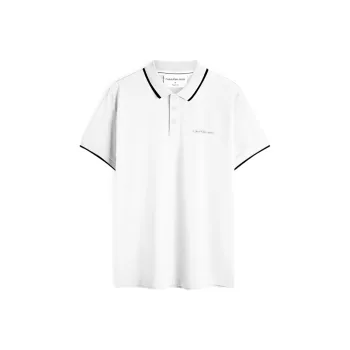 CALVIN KLEIN Polo Shirt Men's Moon White