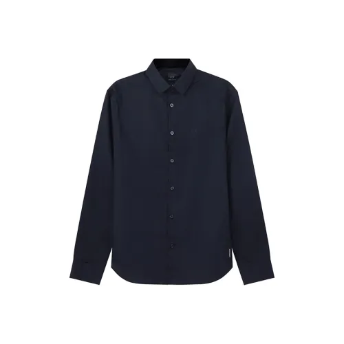 ARMANI EXCHANGEAE FW22 Shirt Men's Marine Blue