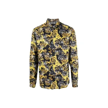 VERSACE JEANS COUTURE Logo Printed Buttoned Shirt