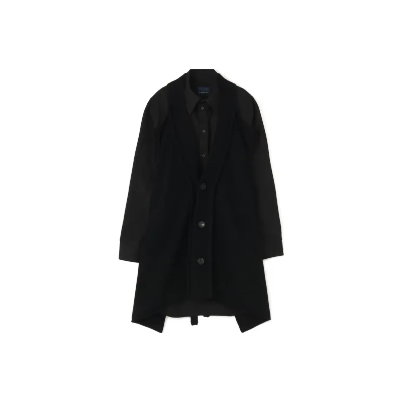 Yohji Yamamoto Cardigan effect Long sleeved Shirt-0