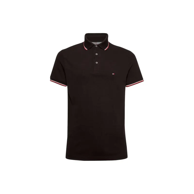 Tommy Hilfiger Polo Shirt Men's Dark Brown-0