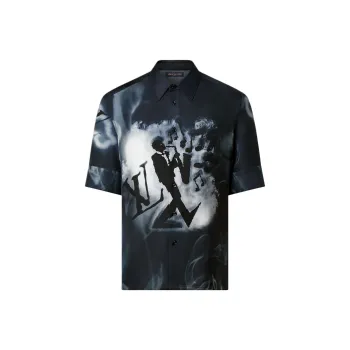LOUIS VUITTON Shirts Men Dark Blue