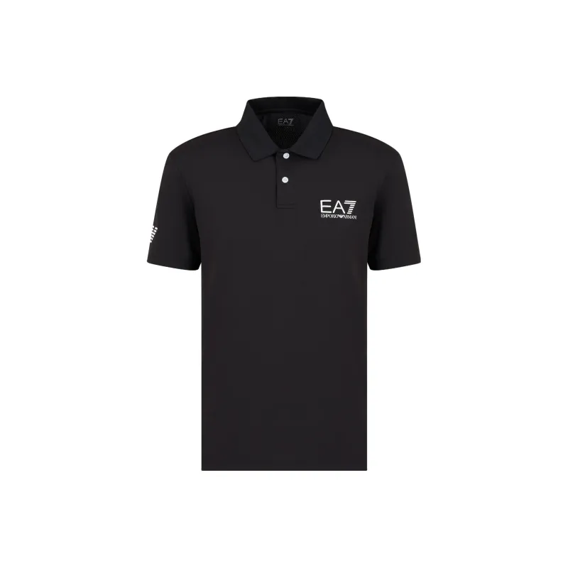 EMPORIO ARMANI Logo print Polo Shirt-0
