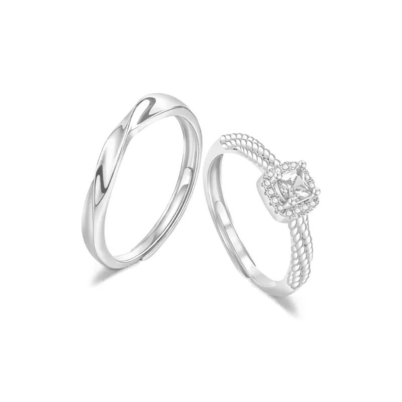 FANFRI Sterling Silver Rings Unisex Date Confession Box Sweet Adoration-11