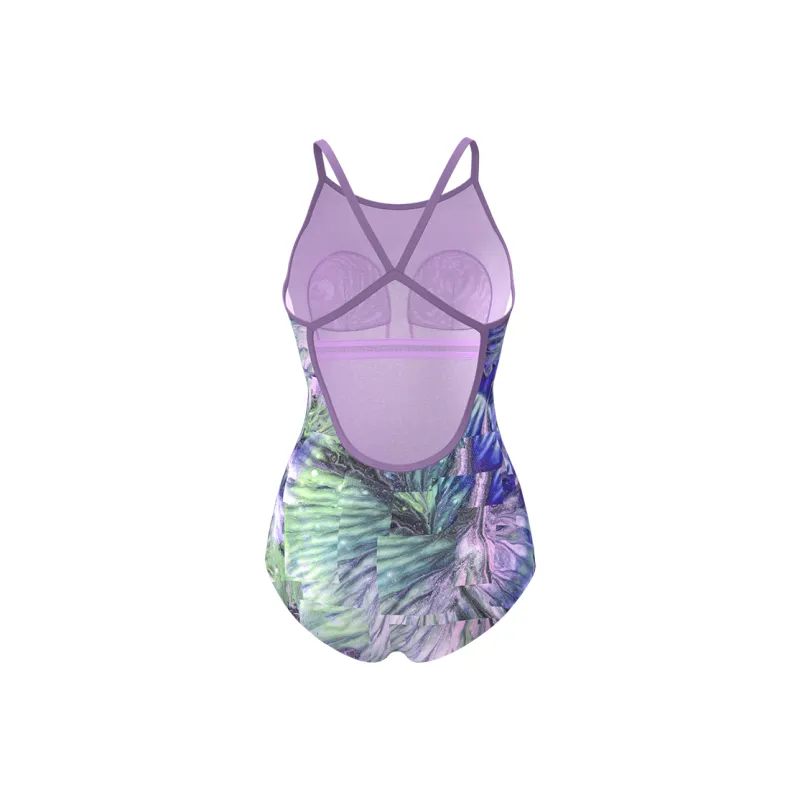 TOSWIM One piece Swimsuit Women's Jade Purple Sea-1