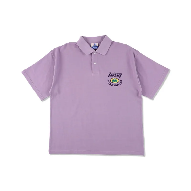 Nba X WIND AND SEA NBA X PARAPPA THE RAPPER Collaboration Polo Shirts Unisex Purple-0