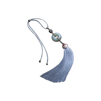 AQI Hetian Jade Pendants Pale Greenish White Jade Unisex