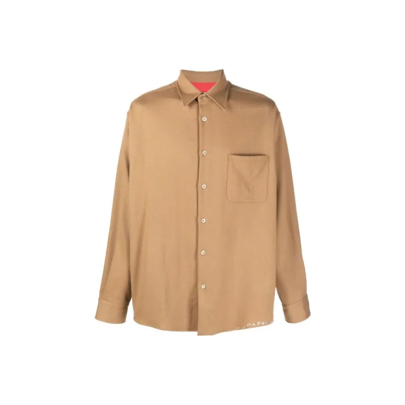 MARNI Shirts Men Brown-0