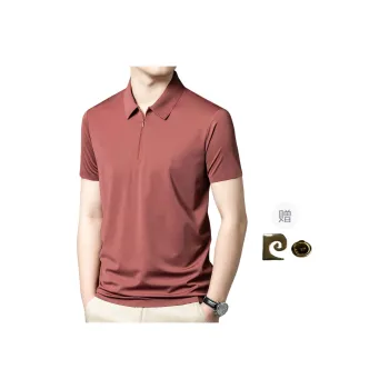 PIERRE CARDIN Polo Shirt Men's Brick Red