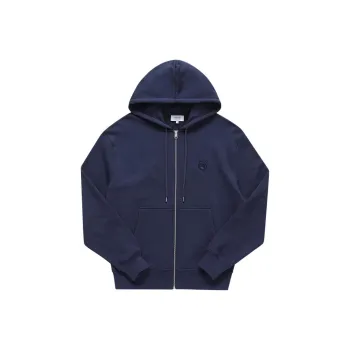 Maison Kitsune Zip Up Drawstring Hoodie