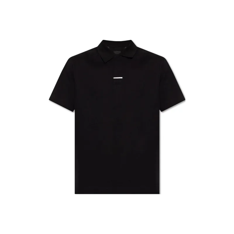 Givenchy Metal Clip Short Sleeved Polo Shirt-0