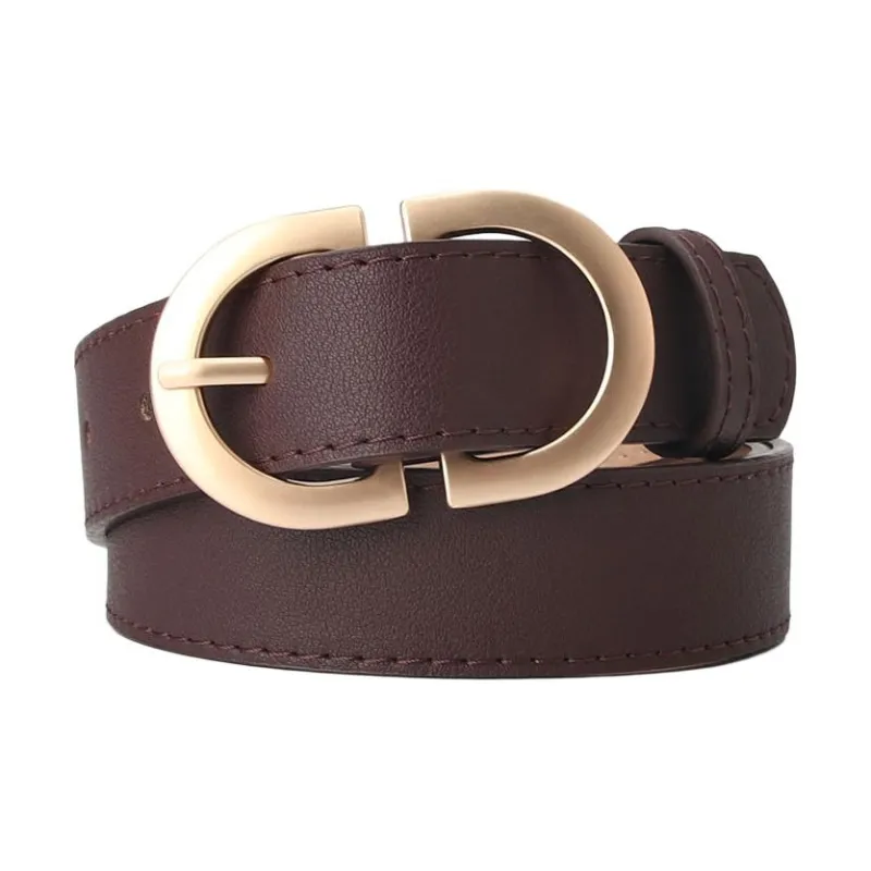 JEANSWEST PU Leather Belts Women's 2.8cm-24